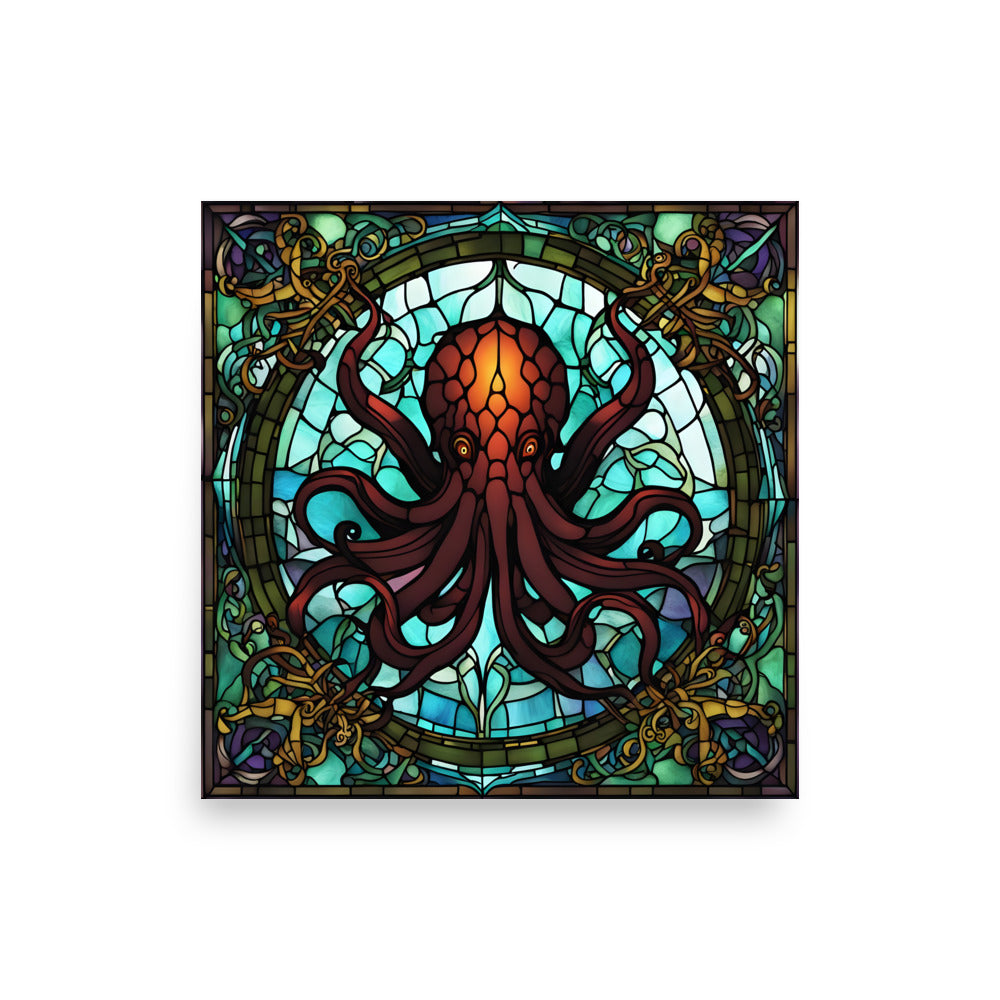 Cthulhu-Buntglas-Poster