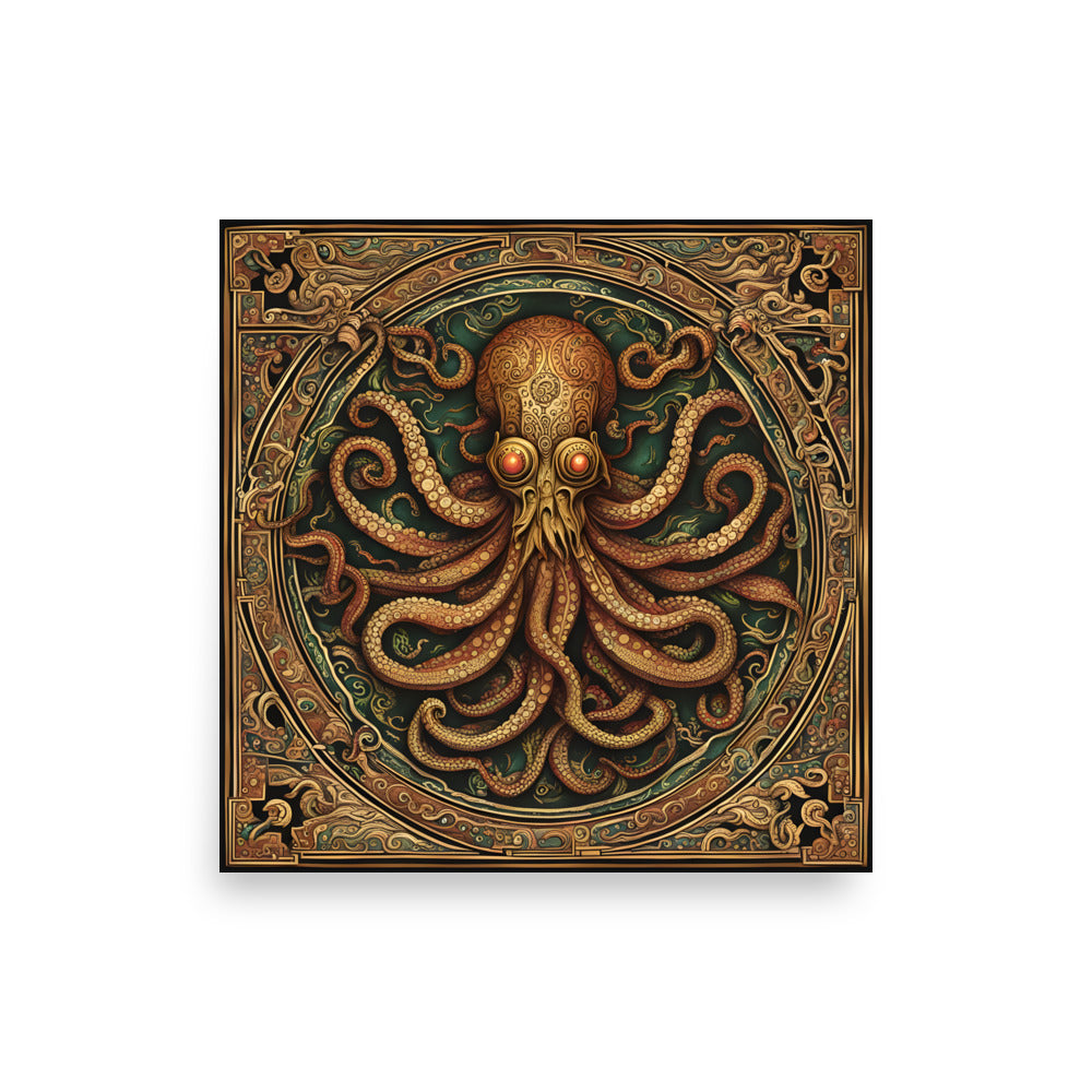 Cthulhu Mesoamerikanischer Kodex Poster