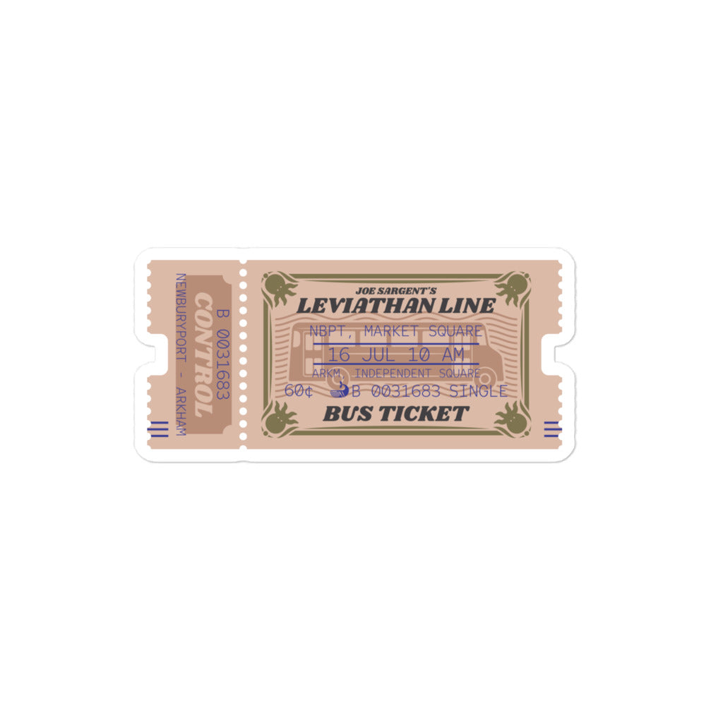 Leviathan Line Innsmouth Bus Blasenfreie Aufkleber