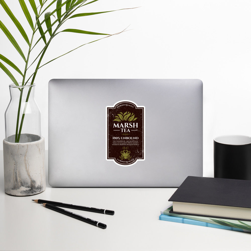 Marsh Tea – Handcrafted in the Port of Innsmouth Bubble-free stickers