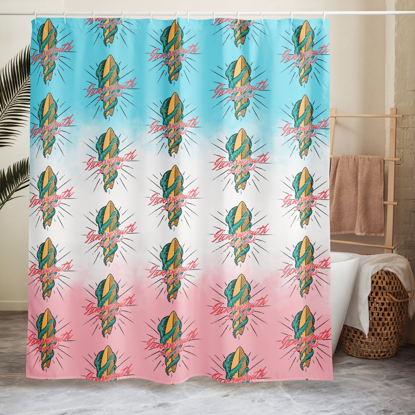 Innsmouth Surf Club Shower curtain