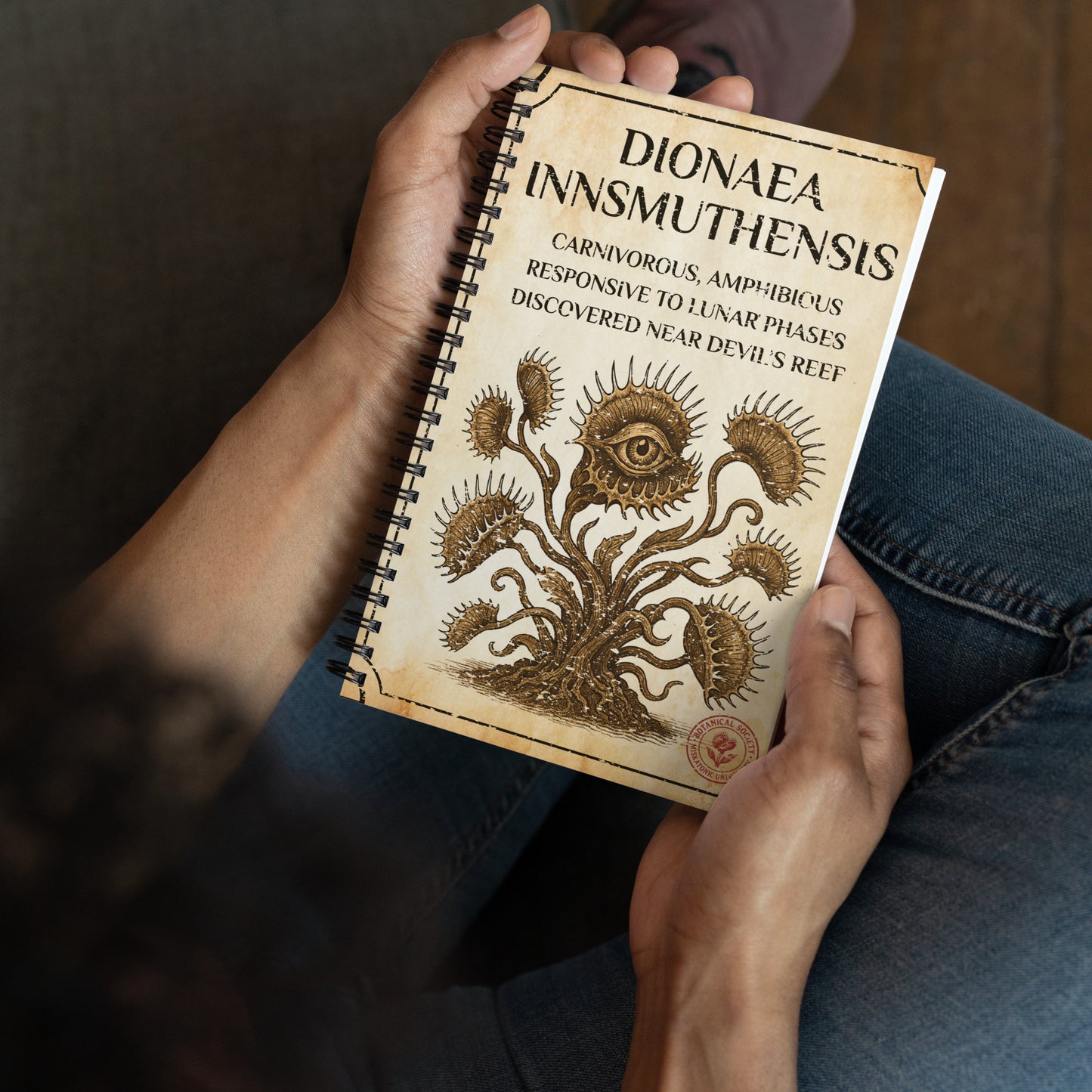 Dionaea innsmuthensis – A New Botanical Discovery Spiral notebook