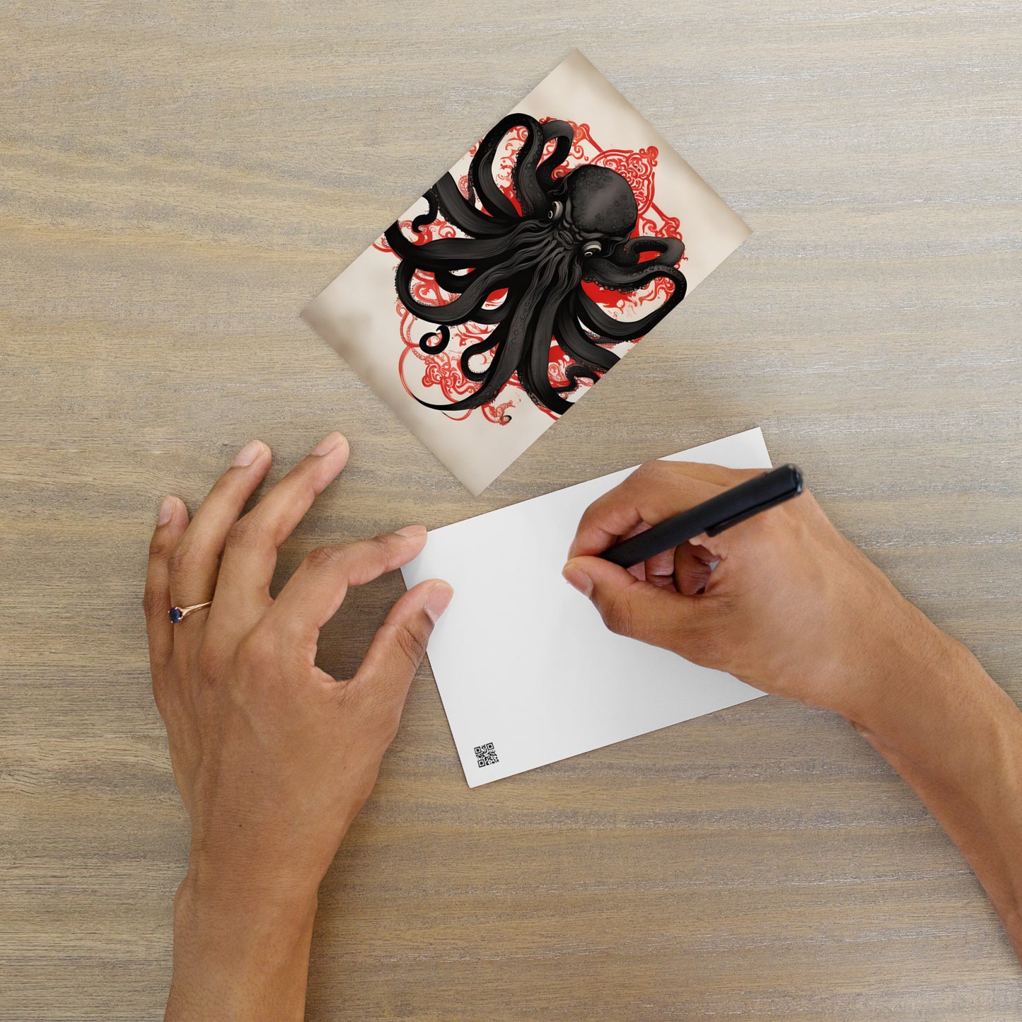 Cthulhu Asiatische Tuschemalerei Standard Postkarte