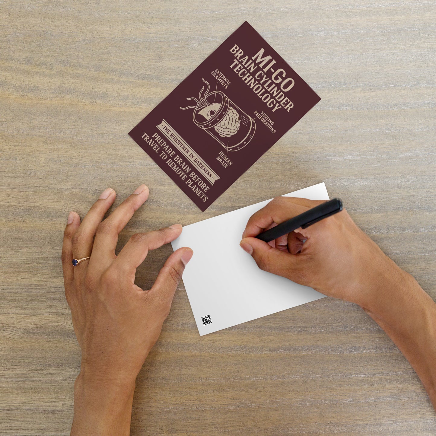 Mi-Go-Verkleidungsapparat – Technischer Entwurf aus den Whisperer Files Standardpostkarte