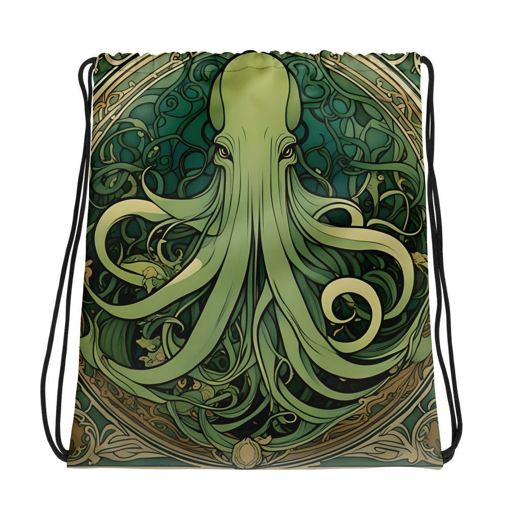 Cthulhu Jugendstil Kordelzugtasche