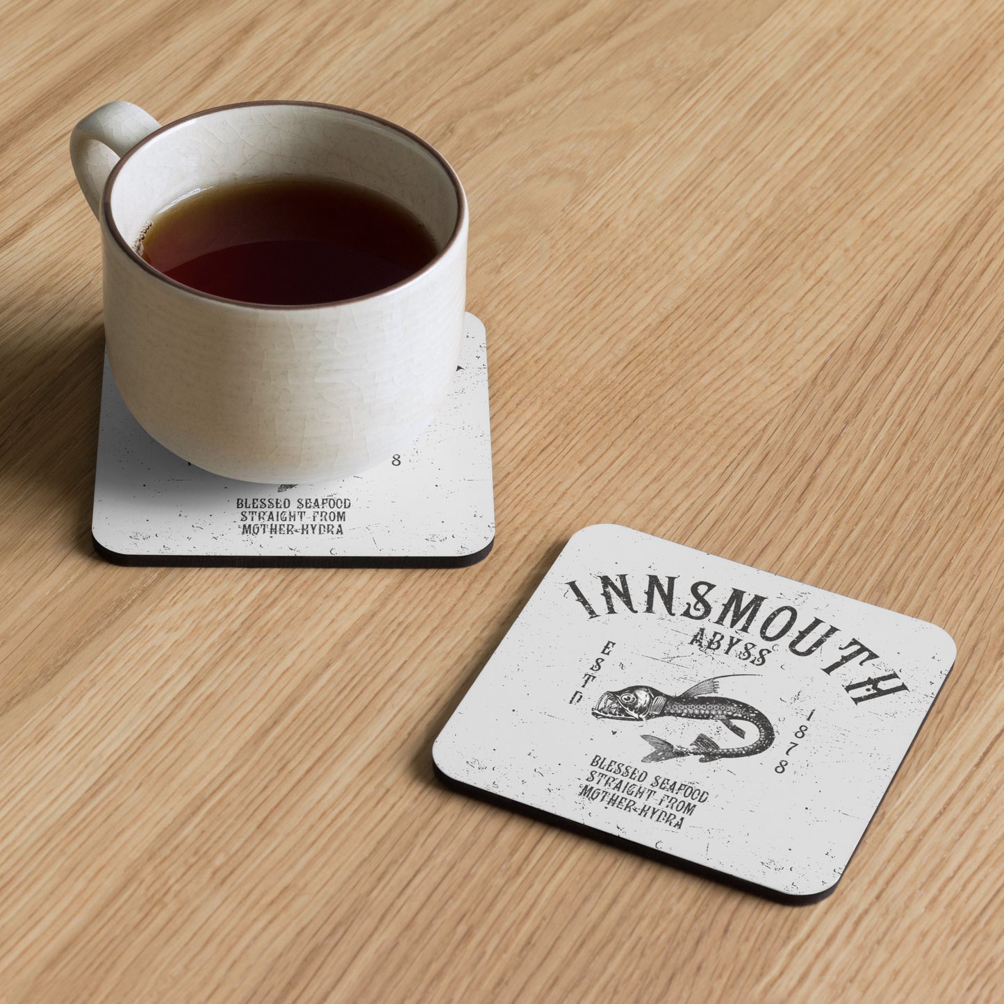 Innsmouth Seafood Deep-sea Fish Viperfish Cork-back coaster