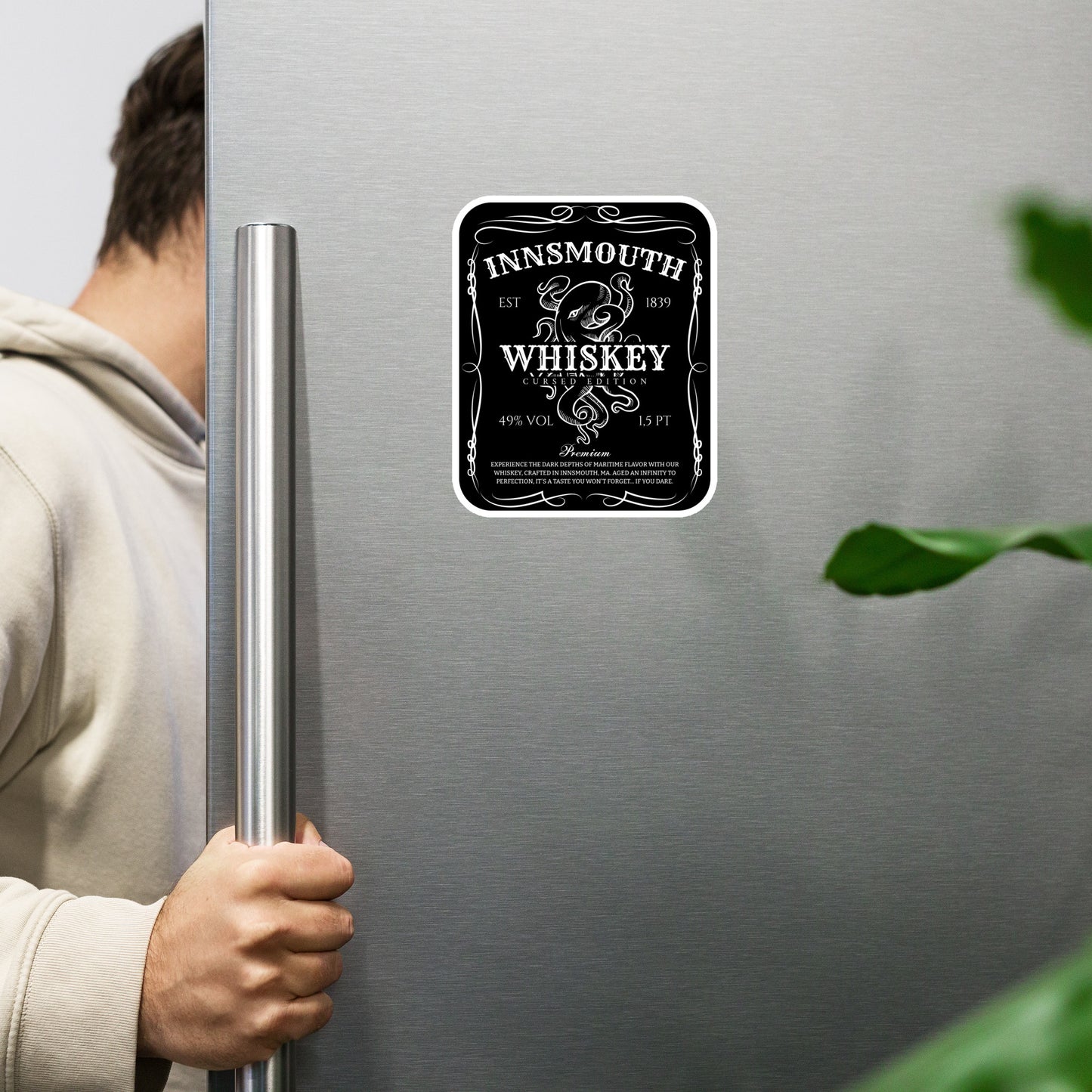 Innsmouth Whiskey Label Lovecraft Magnet