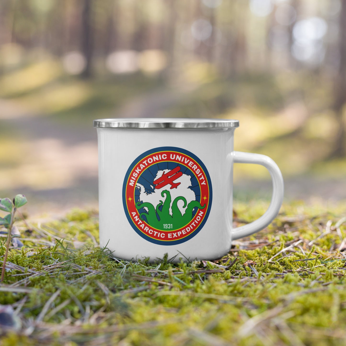 Miskatonic University Antarctic Expedition Lovecraft Enamel Mug