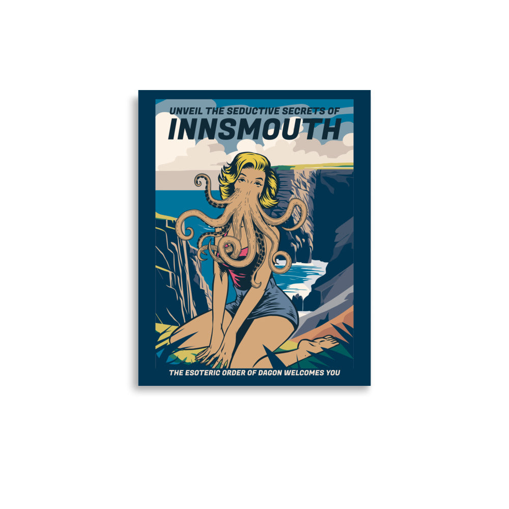 Innsmouth Pin-up Cthulhu Reiseplakat Lovecraft Poster
