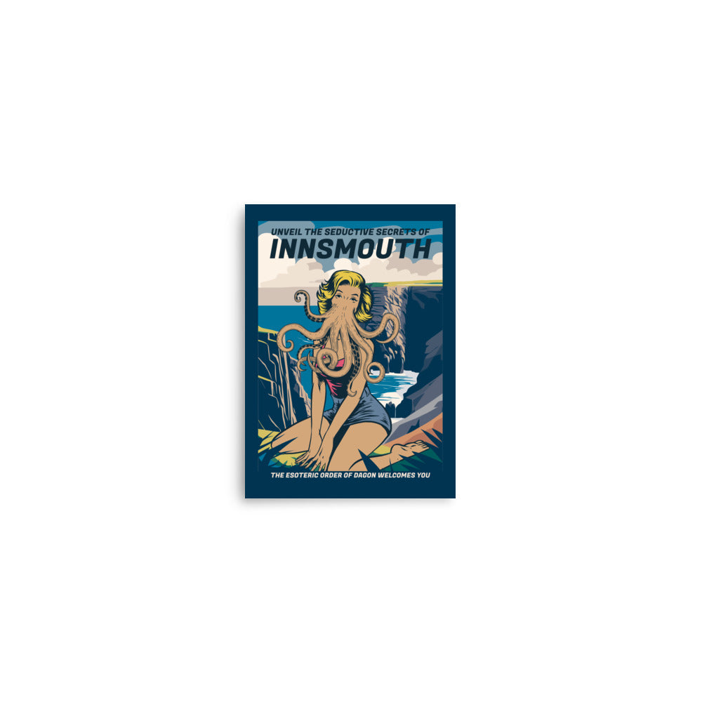 Innsmouth Pin-up Cthulhu Reiseplakat Lovecraft Poster