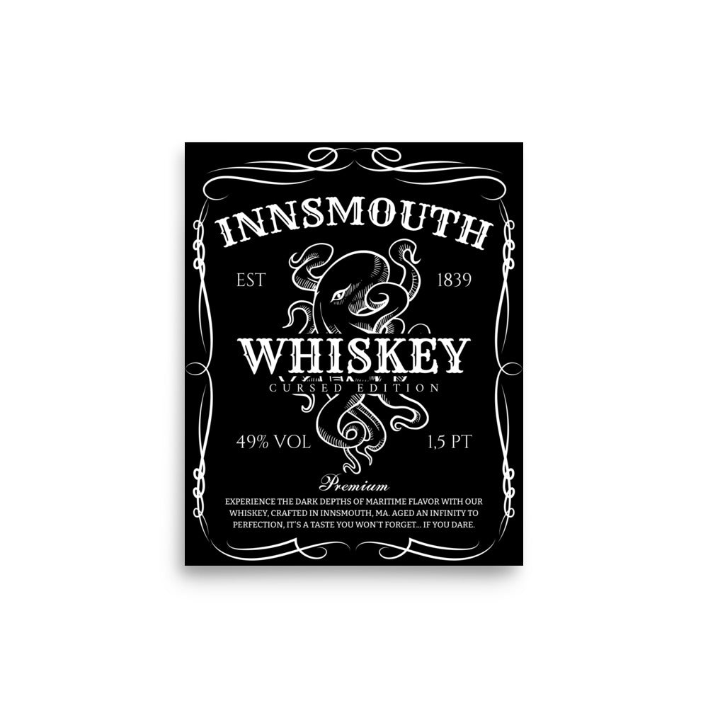 Innsmouth Whiskey Label Lovecraft Poster