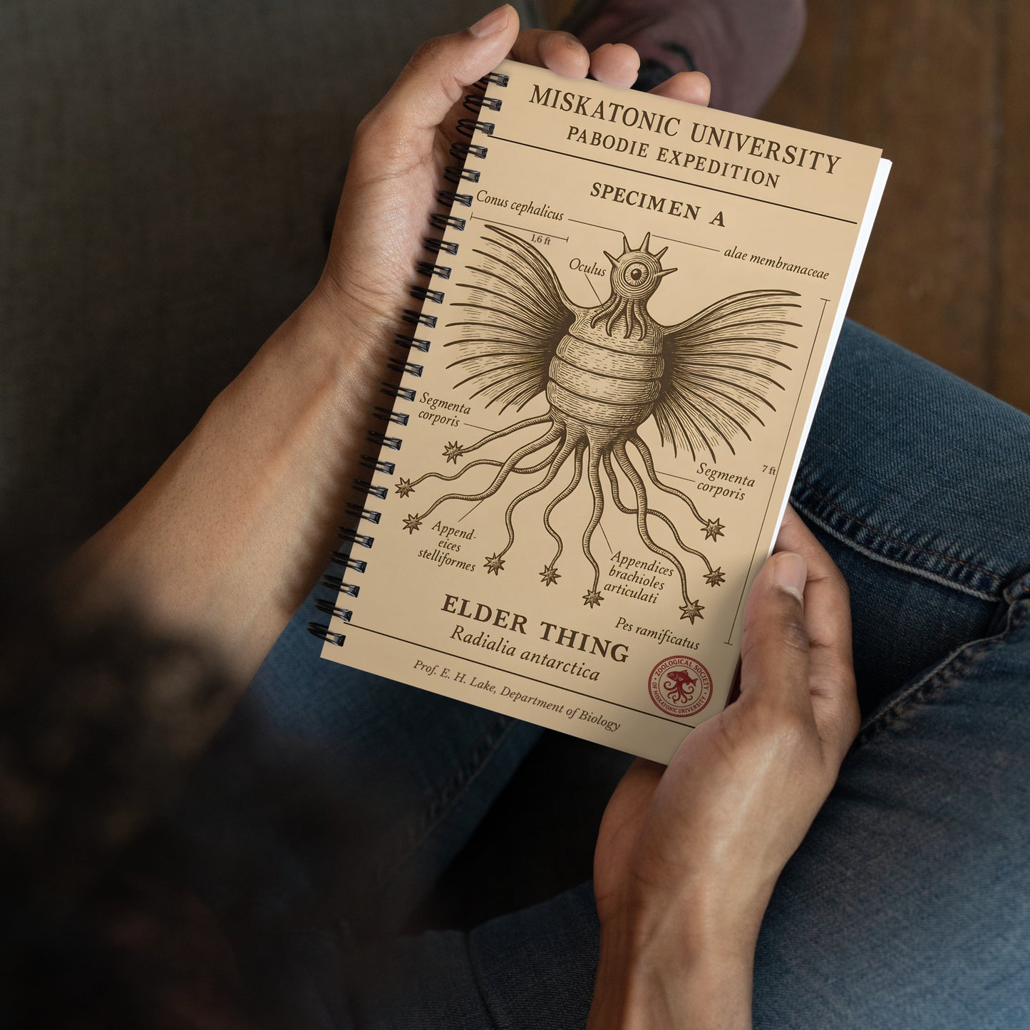 Spécimen de l'Ancien – Expédition Pabodie, Université Miskatonic (1931) Cahier à spirale